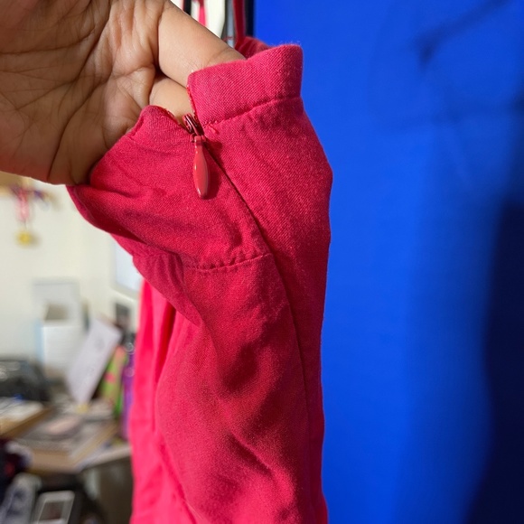 Coral summer dress W/ POCKETS - Picture 5 of 6